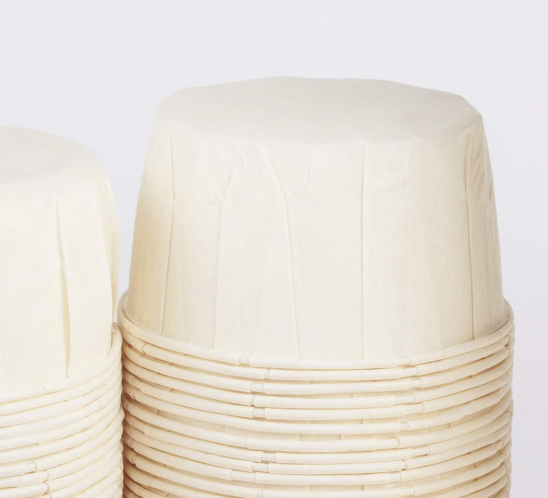 Golden Apple, 4oz-120ct White Paper Souffle Portion Cups for Measuring, Medicine, Samples, Jello Shots,Harvest Paper. Compostable Souffle, Portion Cup - Image 5